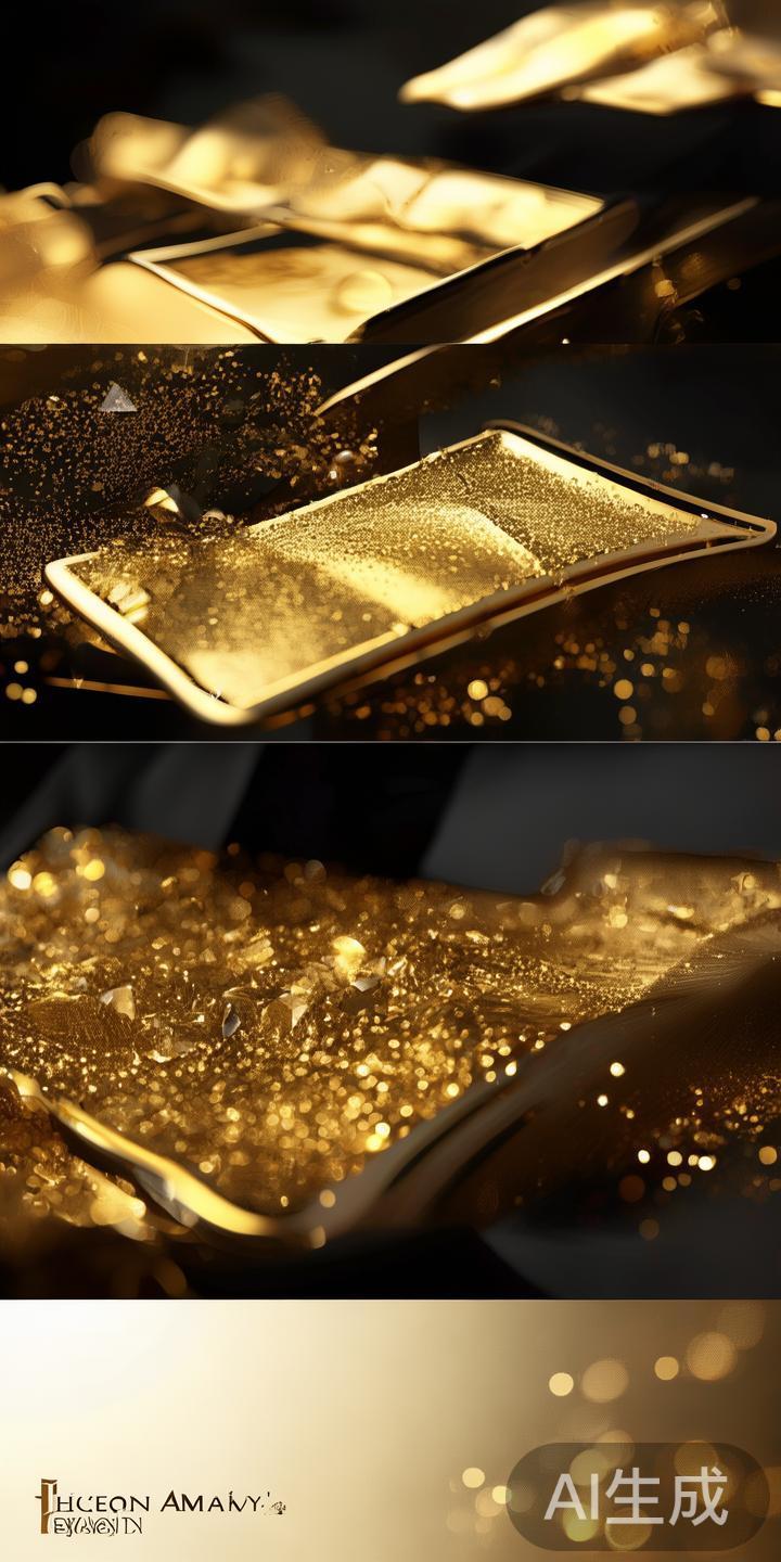 此外，金色页面设计也广泛应用于广告海报、主题促销活